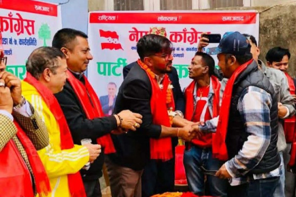 काठमाडौं- ४ः विभिन्न दलका ८३ युवा कांग्रेसमा प्रवेश